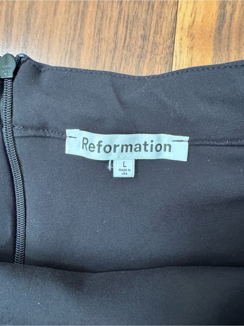Reformation Liene Black High-rise A-line Mini Skort Skirt, size - Picture 16 of 16